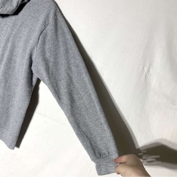 Gildan Heavy Blend Classic Grey Boyfriend Zip Hoodie L - Picture 13 of 14